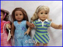 Lot of 4 American Girl Dolls. Kanani, Mary Grace, Lanie, Cecile