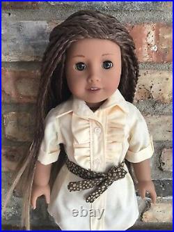 Lyra Custom American Girl Doll OOAK Brown Ombre Braided Hair Hazel Eyes Medium