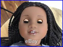 Malia Custom OOAK African American Girl Doll Melody Braided Black Hair Grey Eyes