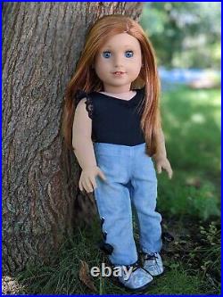 Max Custom OOAK American Girl Doll Red Hair Blue Eyes Josefina Mold Freckles