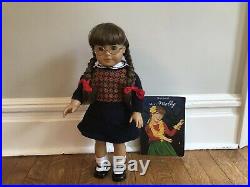Molly American Girl Retired 18 Excellent Condition Historical Doll with Book