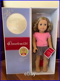 My American Girl Doll #56 Short Blond Curly Hair Blue Eyes 18 Doll
