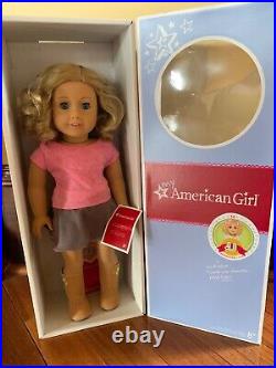 My American Girl Doll #56 Short Blond Curly Hair Blue Eyes 18 Doll