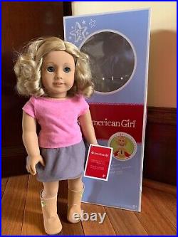 My American Girl Doll #56 Short Blond Curly Hair Blue Eyes 18 Doll