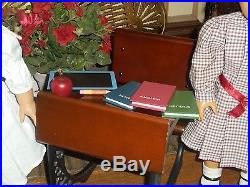 NELLIE AND SAMANTHA A/G PAIR With HORSE, DESK, 4 OUTFITS & MANY ACCESSORIES