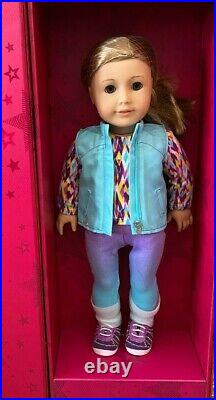 NEW American Girl Create Your Own 18 Doll Light Skin Blonde Hair Gray Eyes