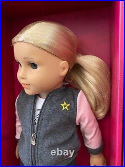 NEW American Girl Create Your Own 18 Doll Med Light Skin Blonde Hair Blue Eyes