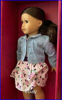 NEW American Girl Create Your Own 18 Doll Med Light Skin Dk Brown Hair Blue Eye