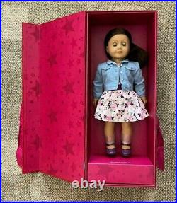 NEW American Girl Create Your Own 18 Doll Med Light Skin Dk Brown Hair Blue Eye