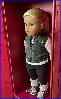 NEW American Girl Create Your Own 18 Doll Medium Skin Blonde Hair Lt Brown Eyes