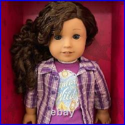 NEW American Girl Create Your Own 18 Doll Medium Skin Dark Brown Hair Blue Eyes