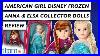 New American Girl Elsa And Anna Collector Dolls