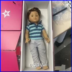 Nice 2014 American Girl LOGAN Everett Doll With Box Free Shipping