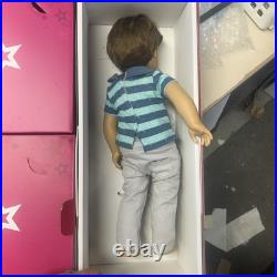 Nice 2014 American Girl LOGAN Everett Doll With Box Free Shipping