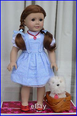 OOAK 18 American Girl Doll Custom Wizard of Oz Dorothy and Coconut Puppy