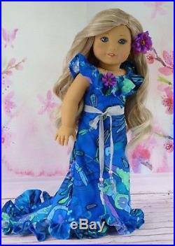 OOAK American Girl 18 Doll Beautifully Custom Blue Eyes Blonde Ombre Hair
