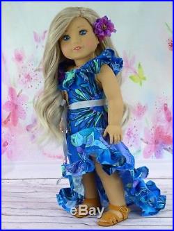 OOAK American Girl 18 Doll Beautifully Custom Blue Eyes Blonde Ombre Hair