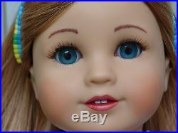 OOAK American Girl 18 Doll Custom Jess Ginger Auburn Ombre Hair Saige Blue Eyes