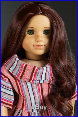 OOAK Custom American Girl doll Auburn Hair/ Green Eyes/ Freckles