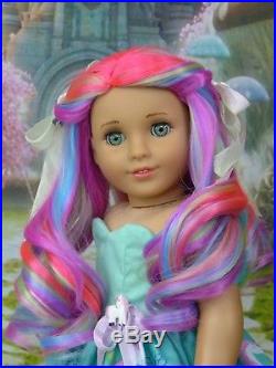 OOAK Fantasy American Girl 18 Doll Custom Marie Grace Rainbow Caroline Eyes
