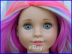 OOAK Fantasy American Girl 18 Doll Custom Marie Grace Rainbow Caroline Eyes