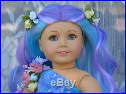 OOAK Fantasy Princess American Girl 18 Doll Custom Hair Hand Painted Eyes