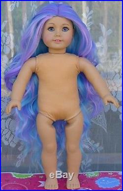 OOAK Fantasy Princess American Girl 18 Doll Custom Hair Hand Painted Eyes