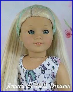 OOAK JLY #4 Asian American Girl Doll Beautiful Custom Long Blonde Hair Aqua Eyes