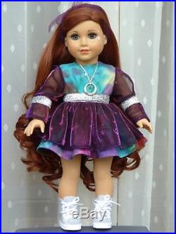 OOAK Moon Princess American Girl 18 Doll Custom Auburn Hair Hand Painted Eyes