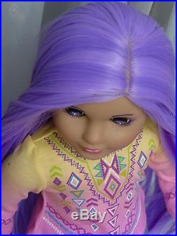 OOAK Purple Princess American Girl Marie Grace 18 Doll Custom Hand Painted Eyes