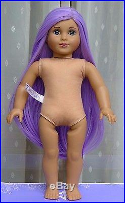 OOAK Purple Princess American Girl Marie Grace 18 Doll Custom Hand Painted Eyes