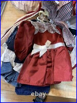 OUTSTANDING Pleasant Company Samantha Original Doll withWardrobe Basket Rare