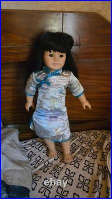 Oriental american girl doll rare blue kimono
