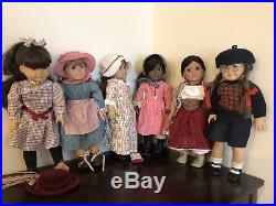 Original Set of 6 American Girl Dolls by Pleasant Company, Gently Used