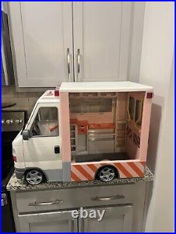 Our Generation Rescue Ambulance & Accessories Damaged Door -Tested & Working