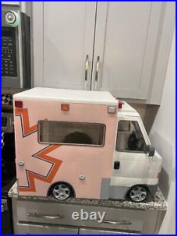 Our Generation Rescue Ambulance & Accessories Damaged Door -Tested & Working