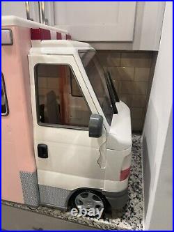 Our Generation Rescue Ambulance & Accessories Damaged Door -Tested & Working