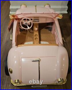 Our Generation Retro Car Pink Convertible for 18 Doll American Girl Lights