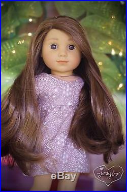 PRECIOUS Custom American Girl Doll Logan withdecal brown eyes MG wig OOAK jodybo