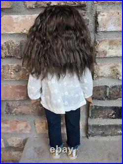 Pippa Custom American Girl Doll OOAK Brown Hair Bangs Brown Eyes Nanea CYO