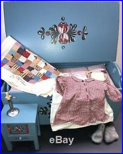 Pleasant Comp. American Girl Doll Kirsten Limited Bed Chest Trunk Bedding Lot