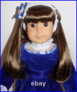Pleasant Company American Girl Doll Truly Me JLY Brown Hair, Eyes w Blue Velvet