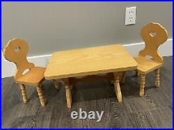Pleasant Company American Girl Kirsten Table And Chairs