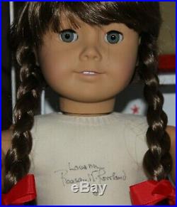 Pleasant Company American Girl Molly Doll SIGNED with accessories, and Trunk