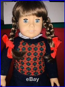 Pleasant Company American Girl Signed Beautiful Molly In Meet W Glasses #795