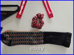 Pleasant Company American Girl Today Red VINYL JUMPER MEET OUTFIT MINT