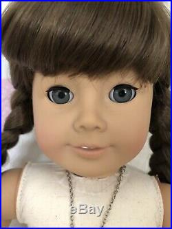 Pleasant Company American Girl White Body Molly Doll In Meet Outfit & Box