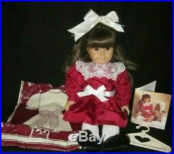 Pleasant Company Doll Samantha White Body & Outfits & Bags Boxes Vintage 1980s
