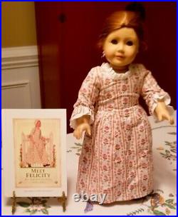Pleasant Company Felicity Doll & 1st Edition HC Meet Felicity Book