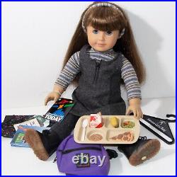 Pleasant Company Just Like You doll #7, School Jumper, Lunch Tray, Backpack